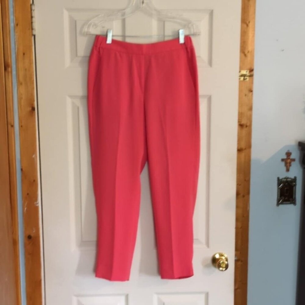 J. Crew Womens Dress Pants Coral Straight Ankle Size 4 Dressy Style E1756 Barbie